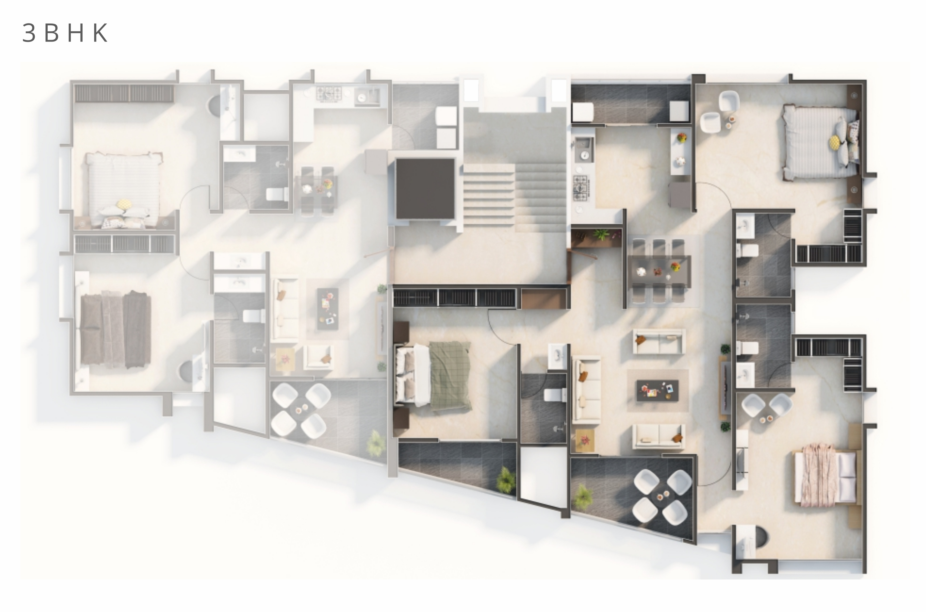 3DFloorPlan of Pandit The Crest