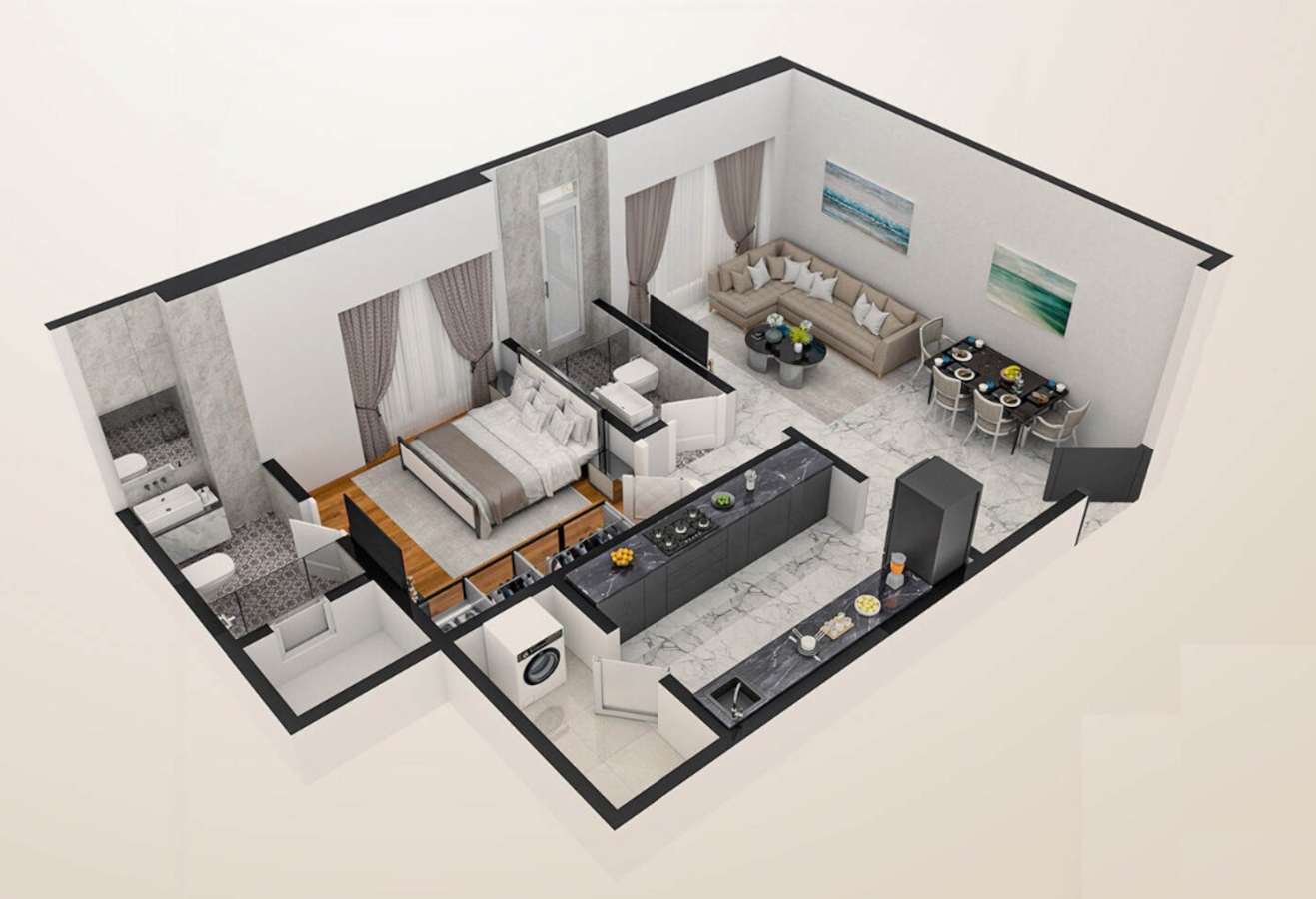 3DFloorPlan of Red Stone Azara Residences