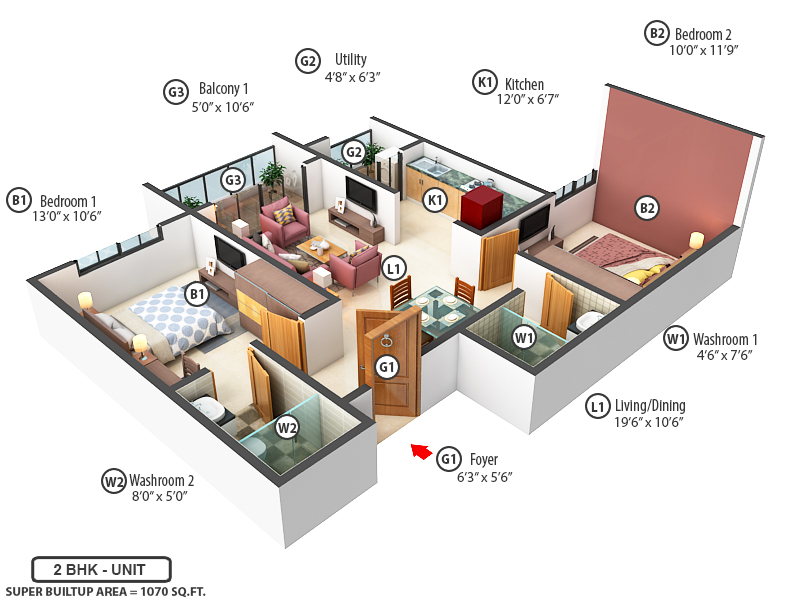 3DFloorPlan of TG Heritage