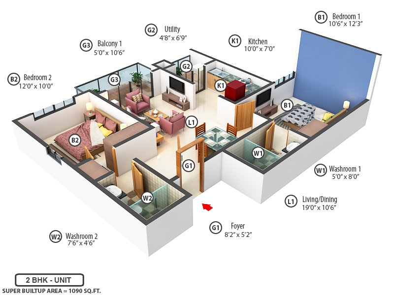 3DFloorPlan of TG Heritage