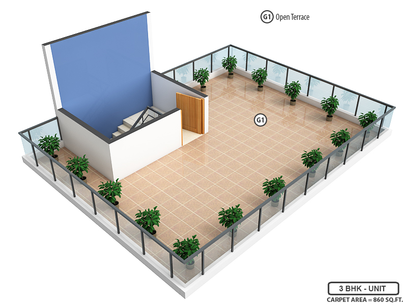 3DFloorPlan of Kamdhenu Serenity Villa