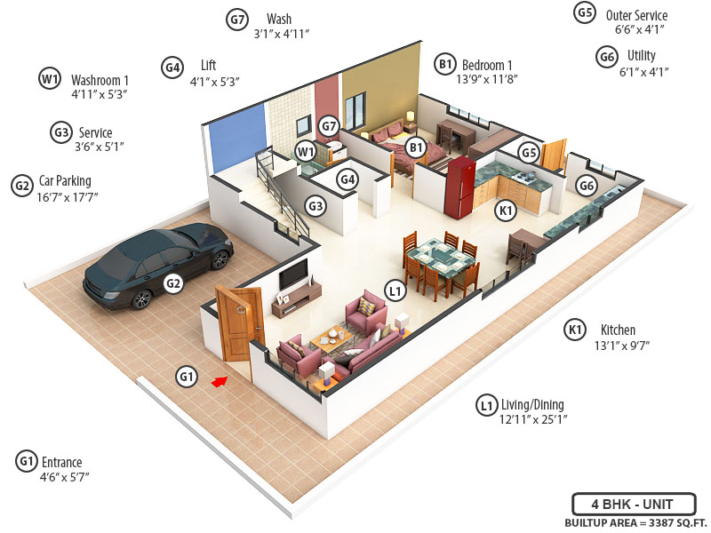 3DFloorPlan of Soulace
