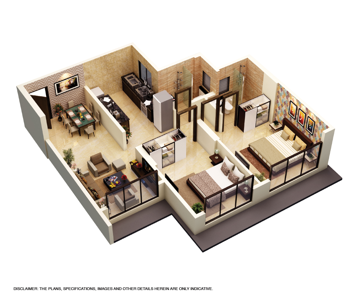 3DFloorPlan of GOYAL AMBARISH HEIGHTS