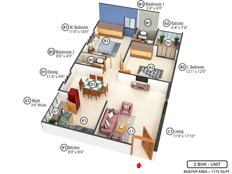 3DFloorPlan of Suvan Constructions