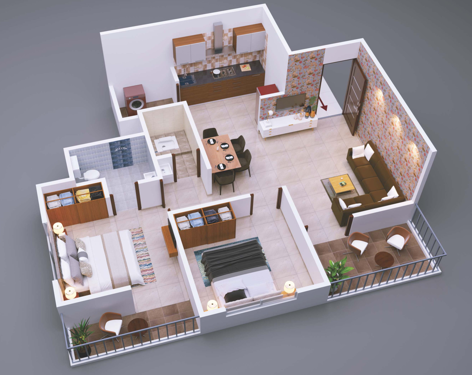 3DFloorPlan of Siddhi Skylark
