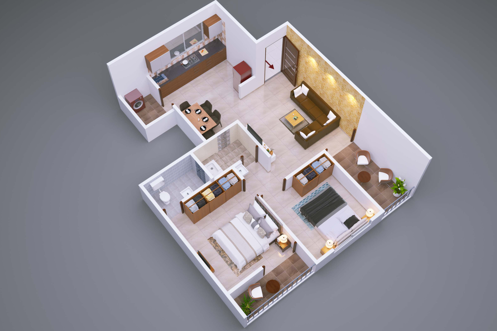 3DFloorPlan of Siddhi Skylark