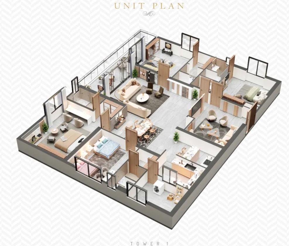 3DFloorPlan of The Trilight