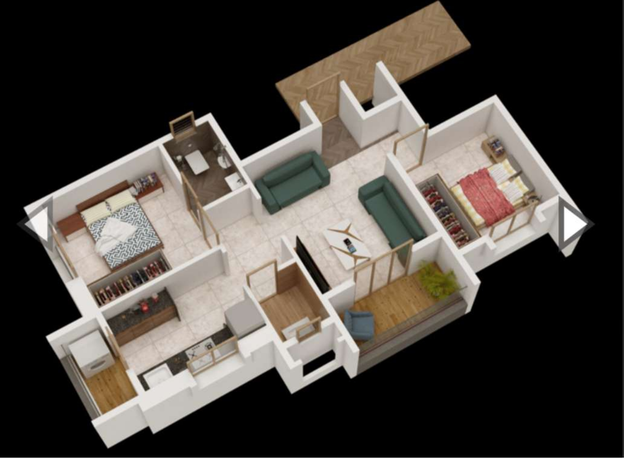 3DFloorPlan of M N Everest Heights
