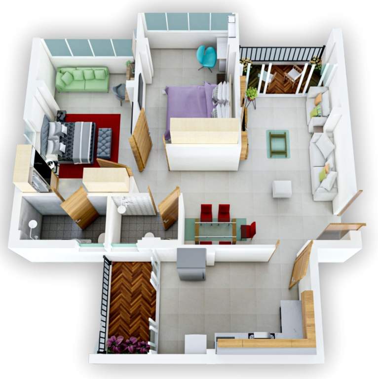 926 sq ft 2 BHK 2T Apartment for Sale in Group Priority Royale Santa