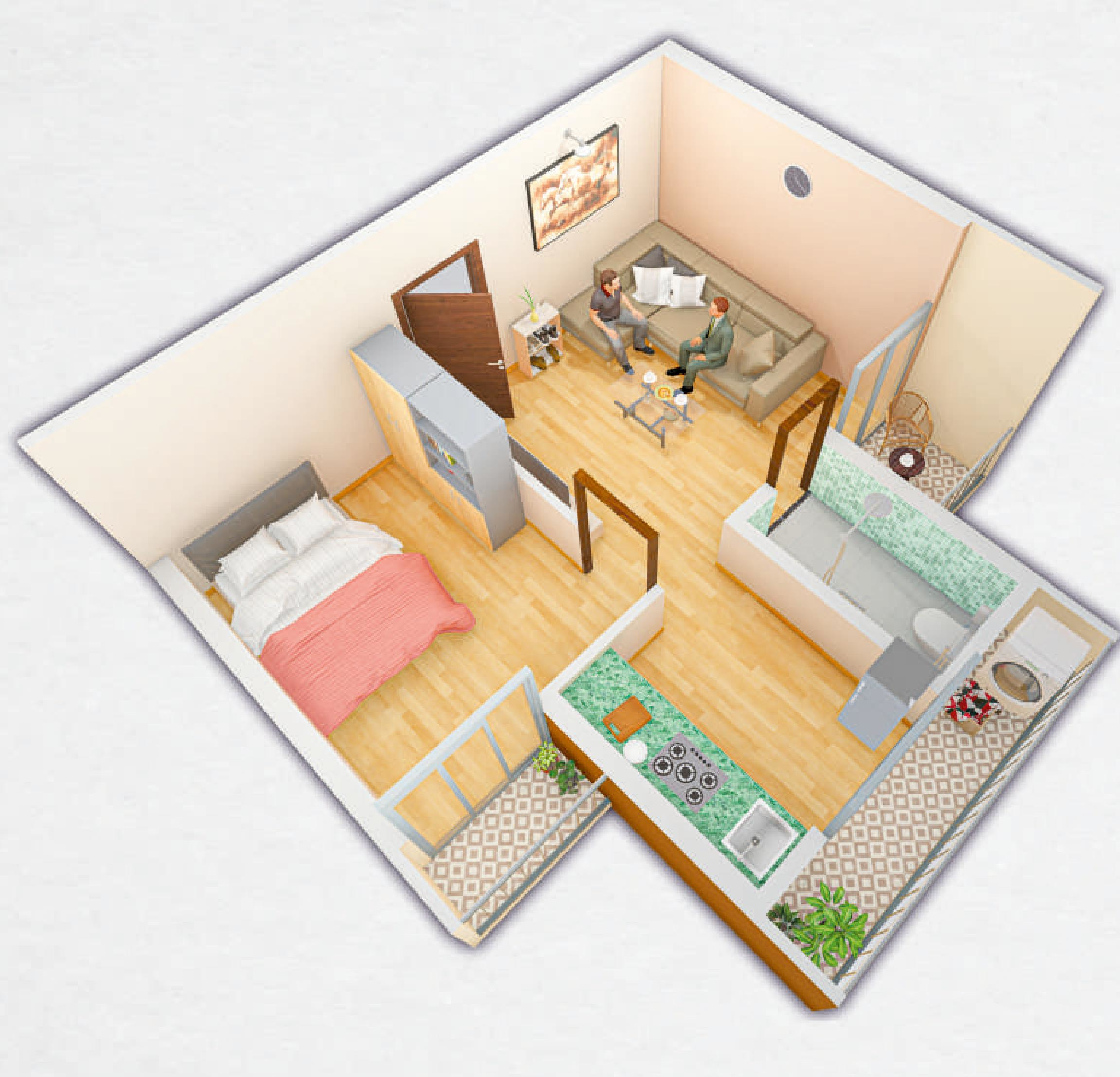 3DFloorPlan of Narayani Dham