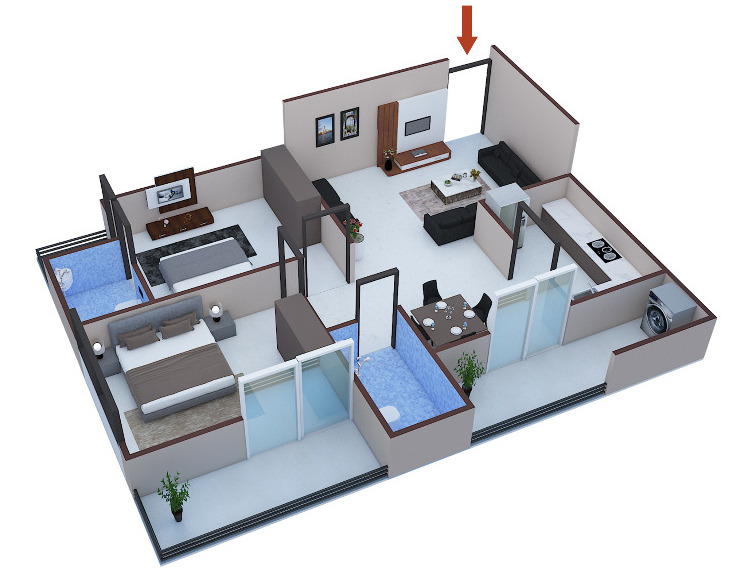 3DFloorPlan of Lotus Orion Grand