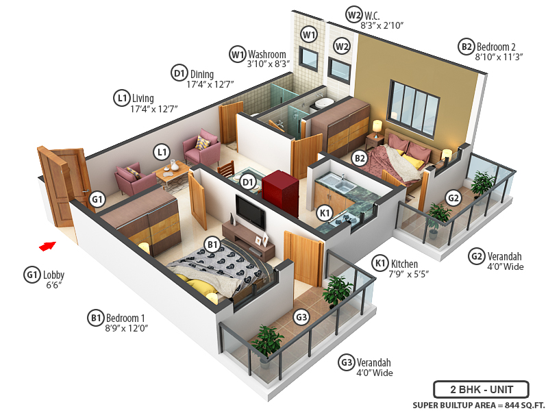 3DFloorPlan of Kappa Nova