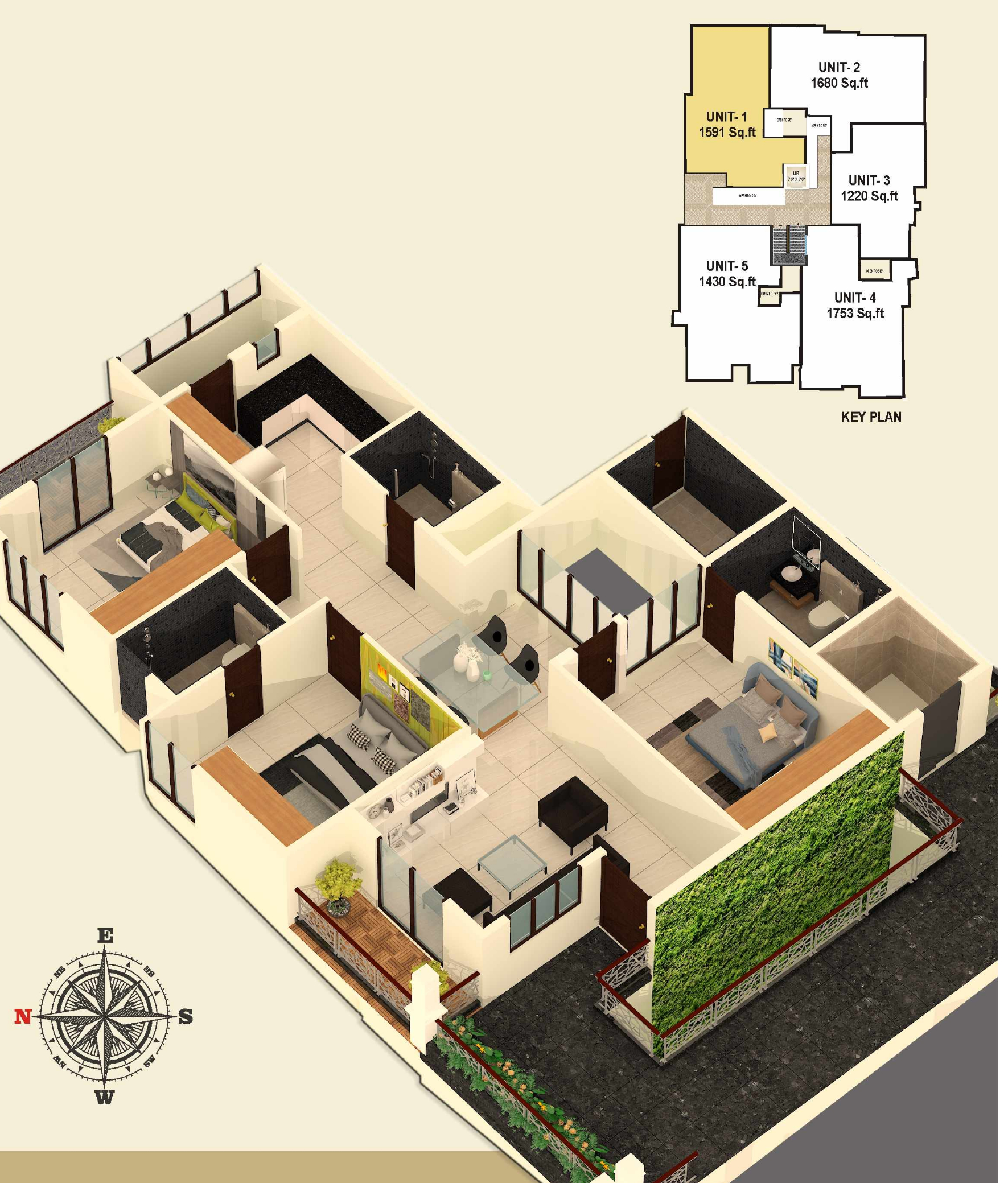 3DFloorPlan of Sonin Soni Armani