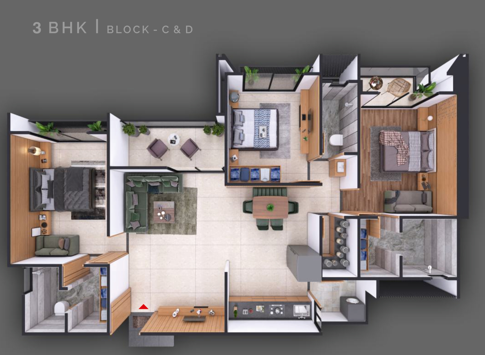 3DFloorPlan of Pramukh Praise