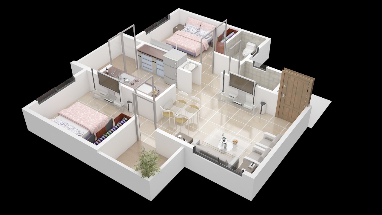 3DFloorPlan of Pawa Blossom