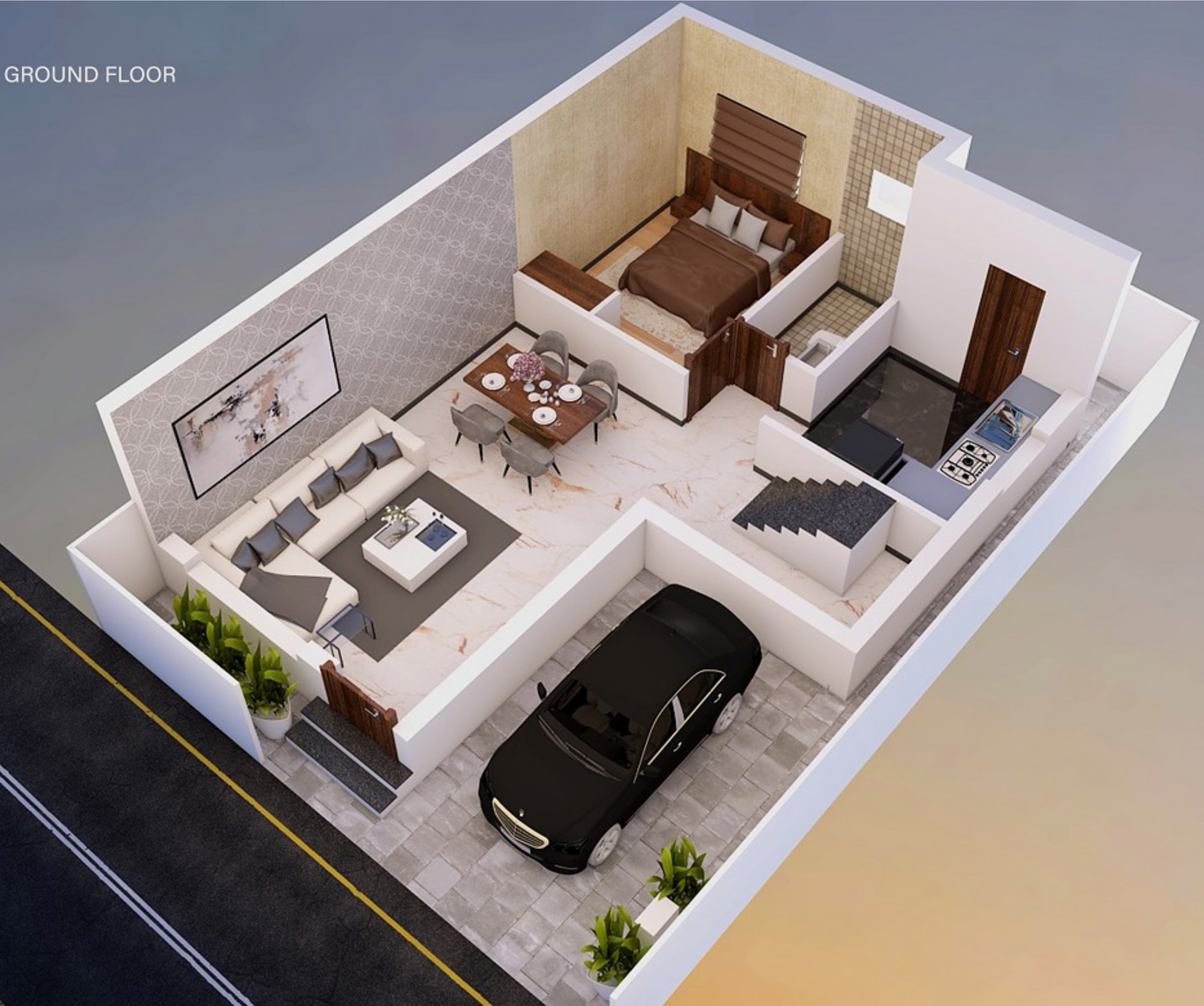 3DFloorPlan of Alankar Royal Nest