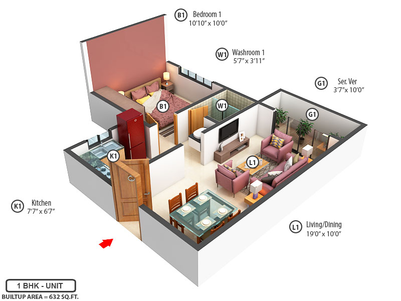 3DFloorPlan of Arjun Ayan