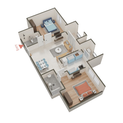 3DFloorPlan of Foresta & Fiora
