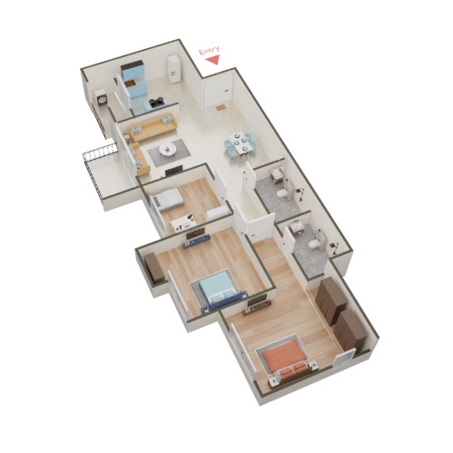 3DFloorPlan of Foresta & Fiora