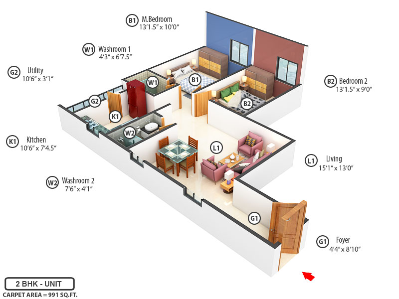 3DFloorPlan of Vinoth Viraj