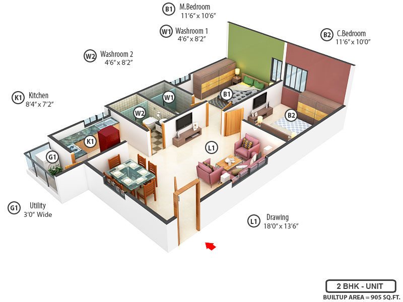 3DFloorPlan of Signifa Sapphire