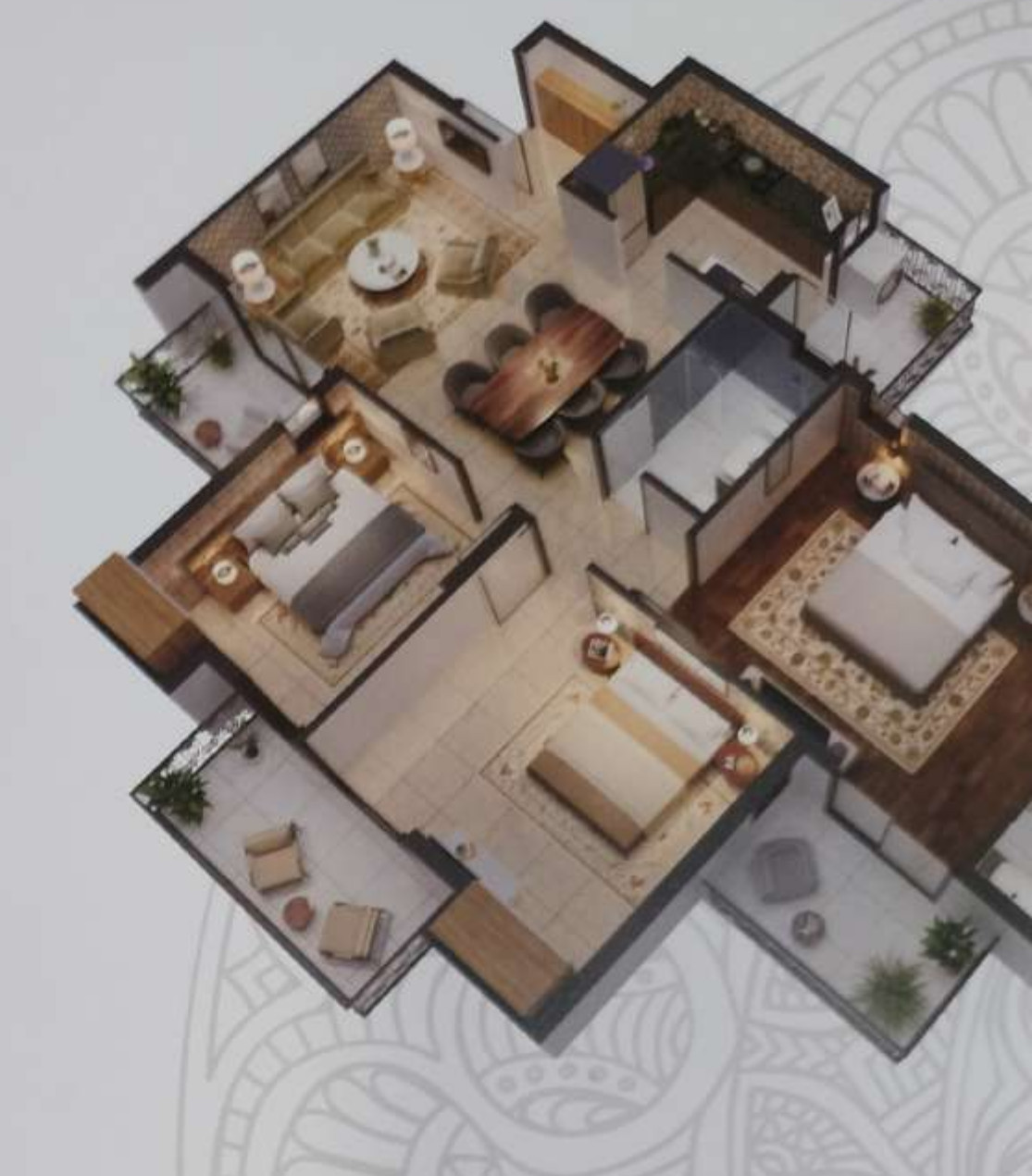 3DFloorPlan of Express Astra Phase II