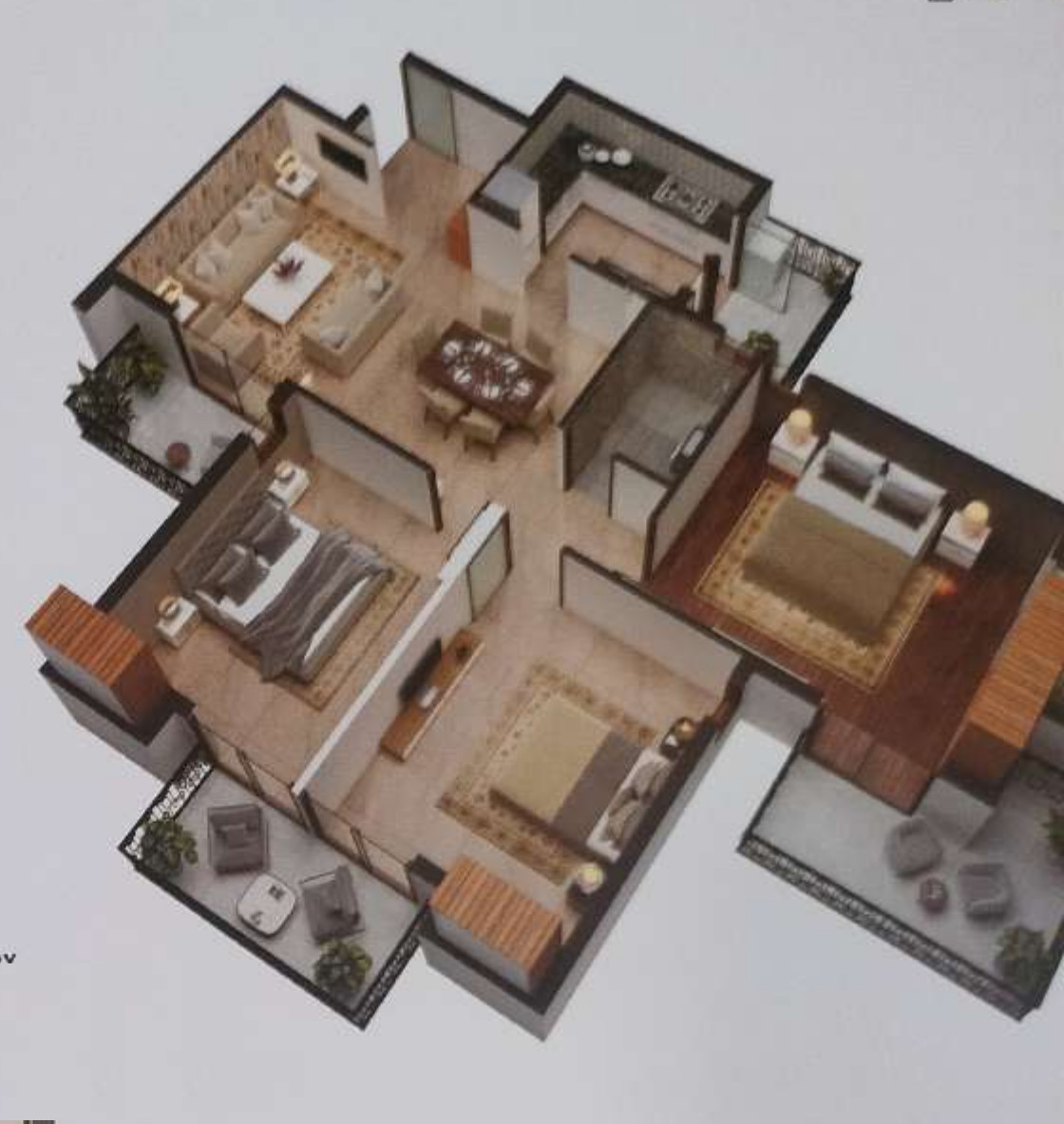 3DFloorPlan of Express Astra Phase II