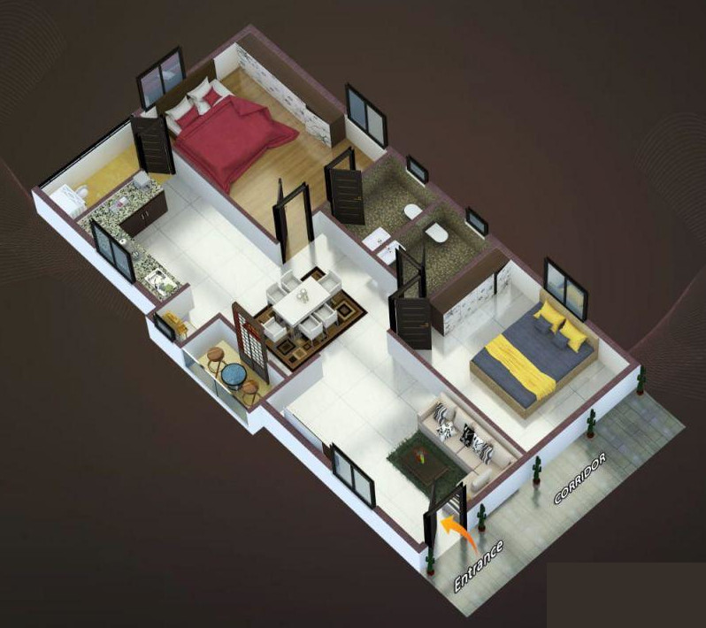 3DFloorPlan of Sreenidhi Venkata