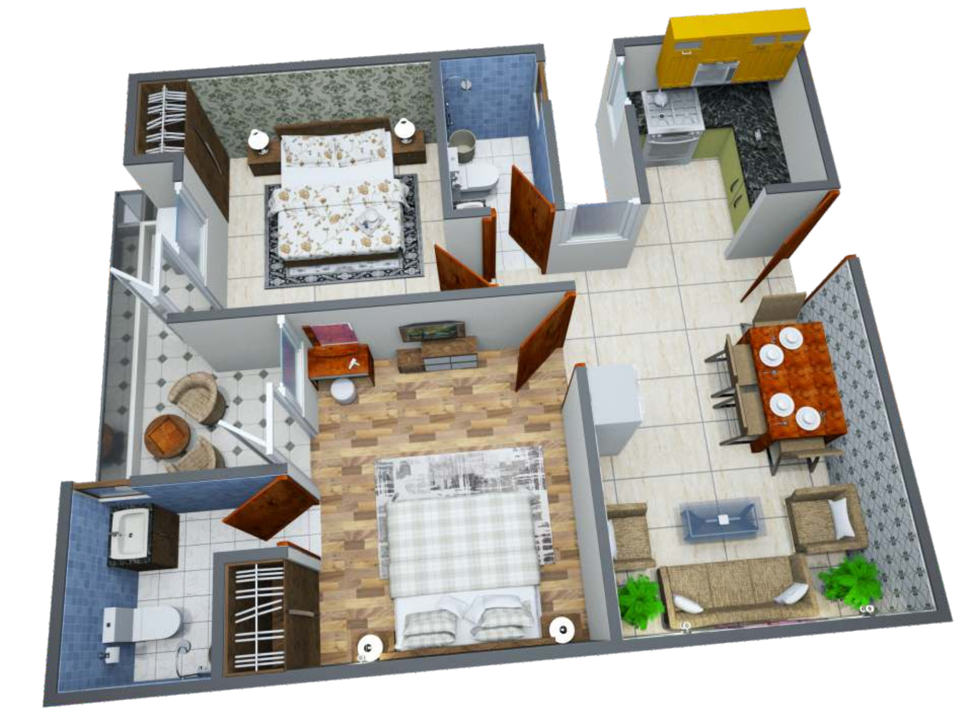 3DFloorPlan of Escon Radhika Green