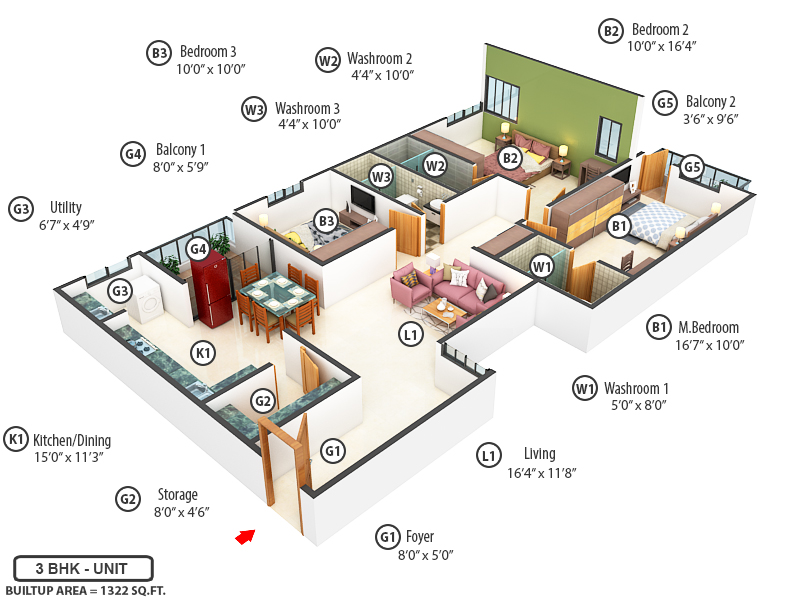 dummy KK Vikasa Apartment