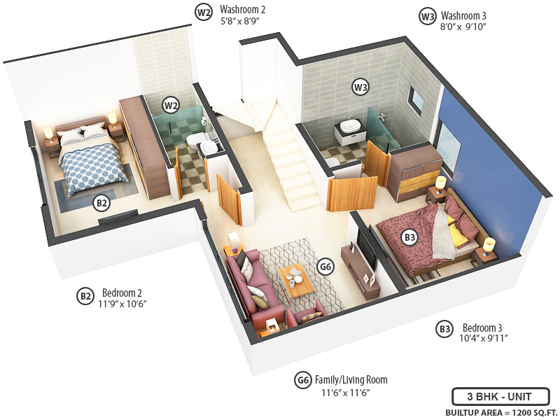 3DFloorPlan of Adityaram Palace City Paradise