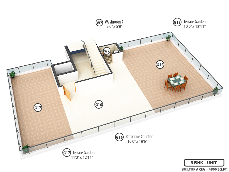 Terrace Floor Plan Terrace Floor Plan