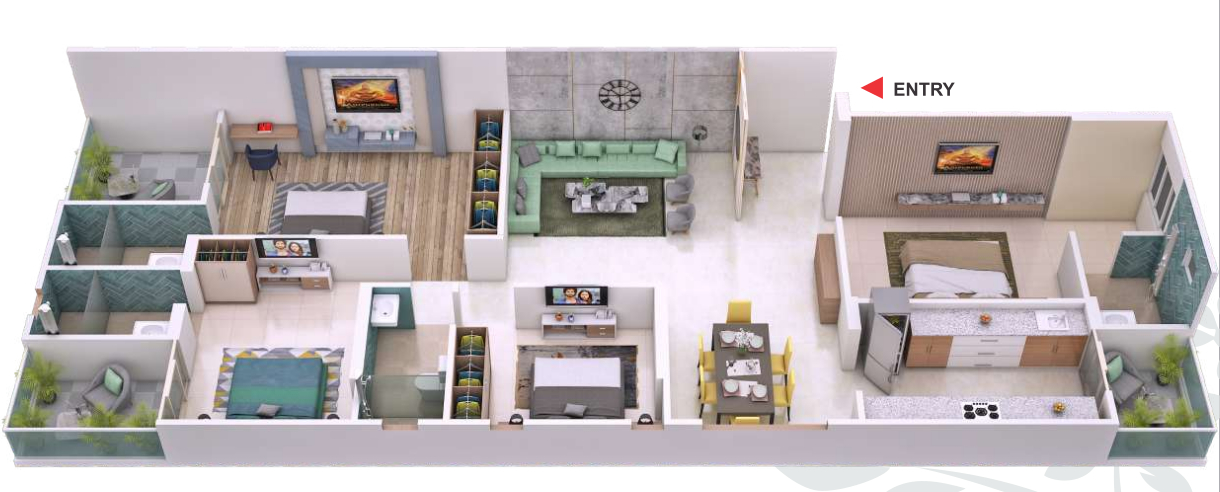3DFloorPlan of Elgin Heights