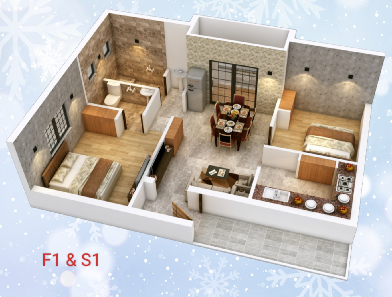 3DFloorPlan of AK Prasiolite And Petalite