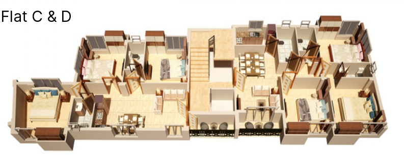 3DFloorPlan of Ambalika Metro Project