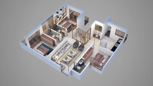 3DFloorPlan of Laxmi Sky Park