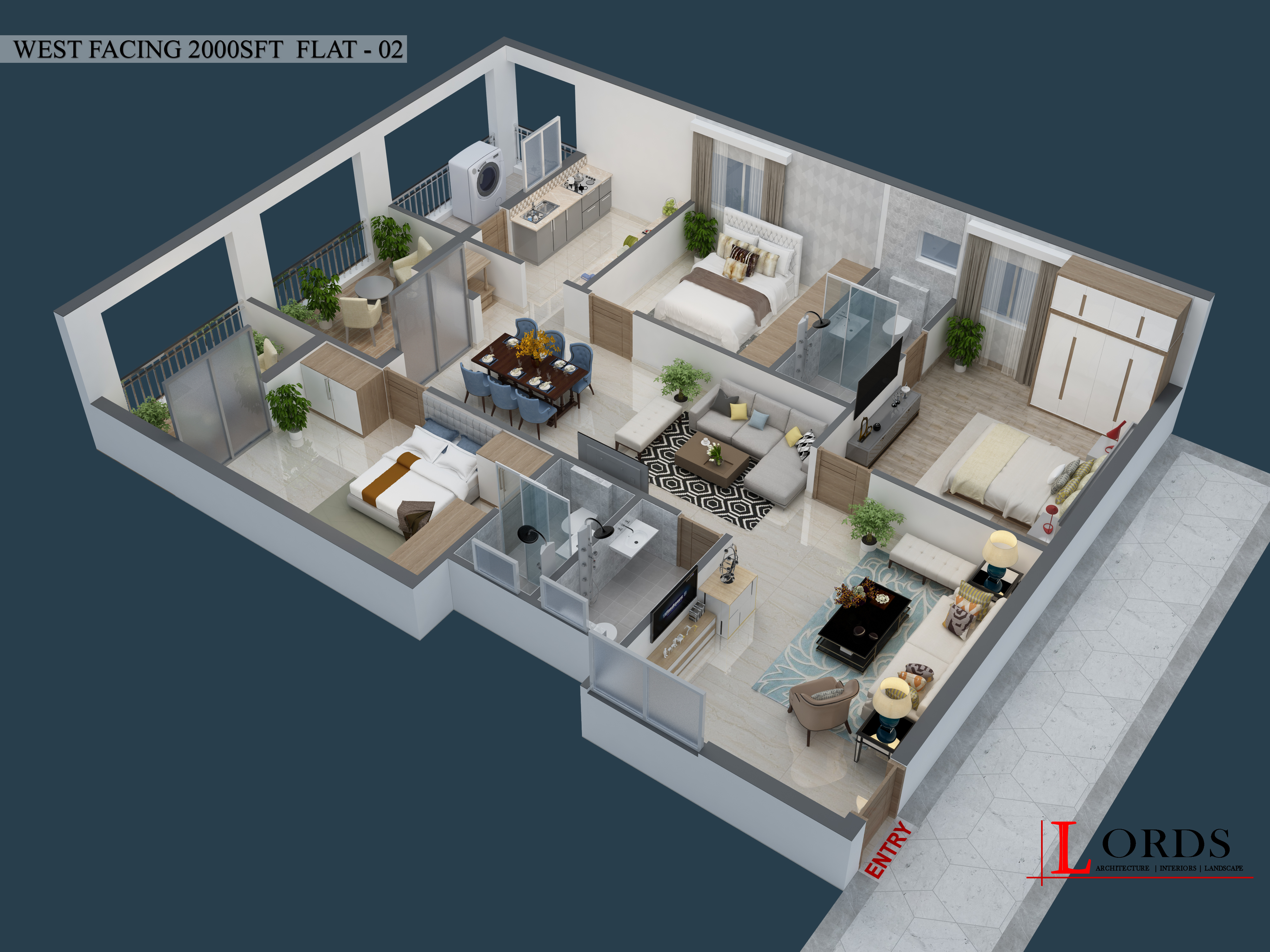 3DFloorPlan of Aranya Kalanjali