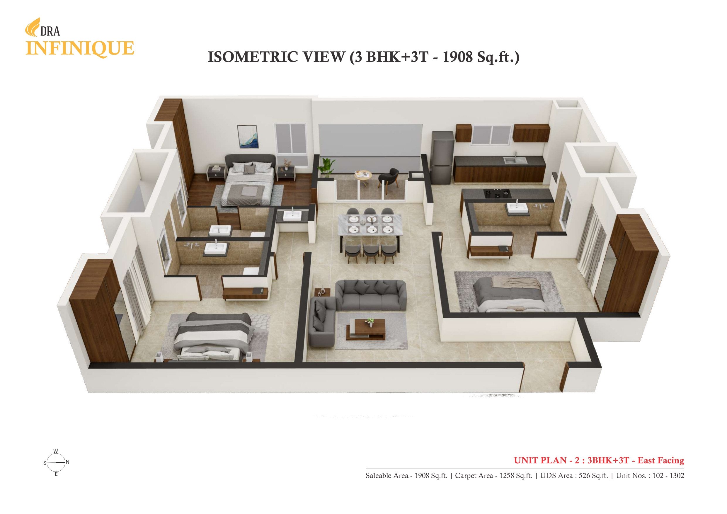 3DFloorPlan of DRA Infinique