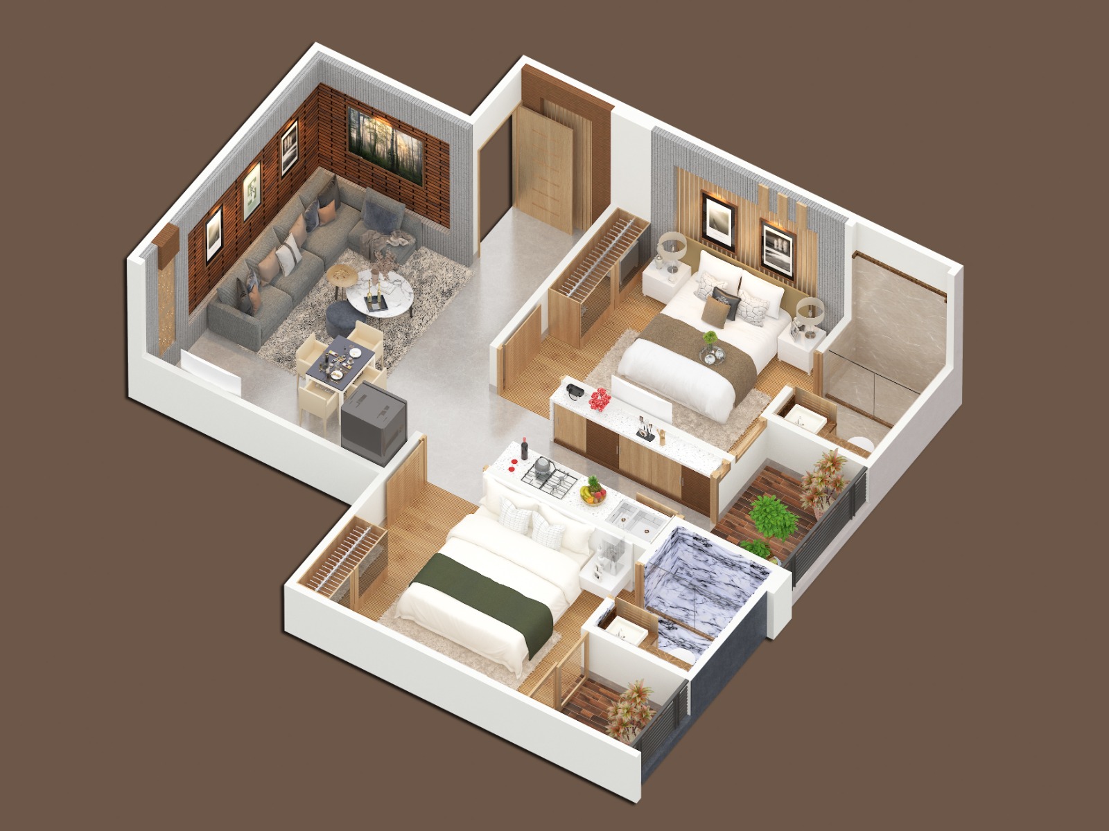 3DFloorPlan of MG The Landmark