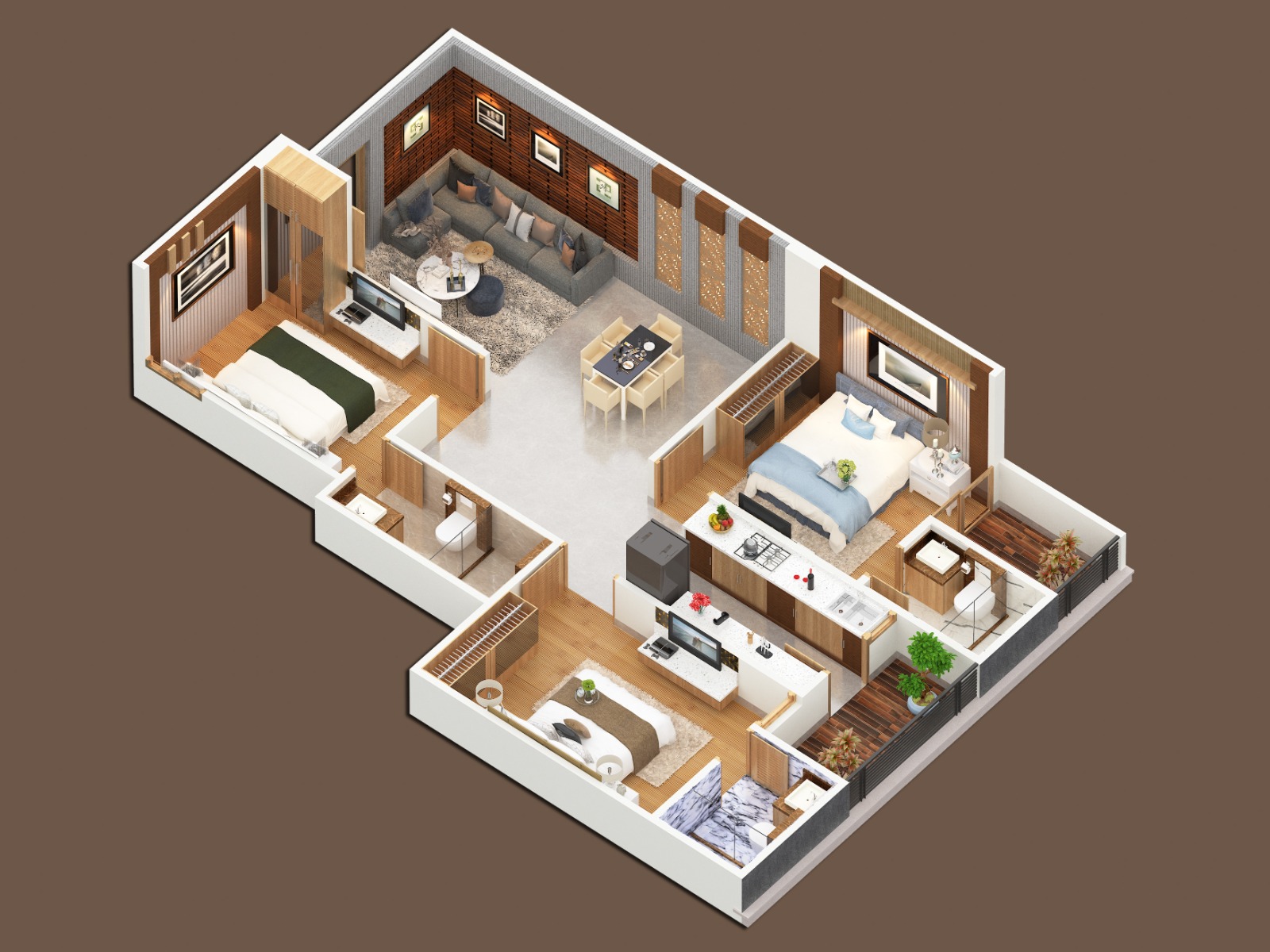 3DFloorPlan of MG The Landmark