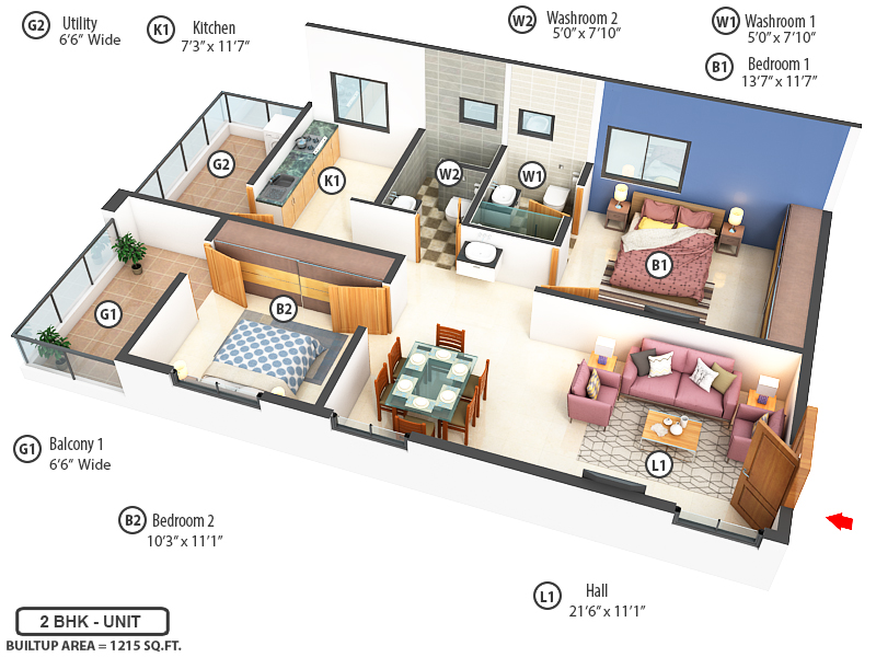 3DFloorPlan of Primark Narenn Primark Inspira