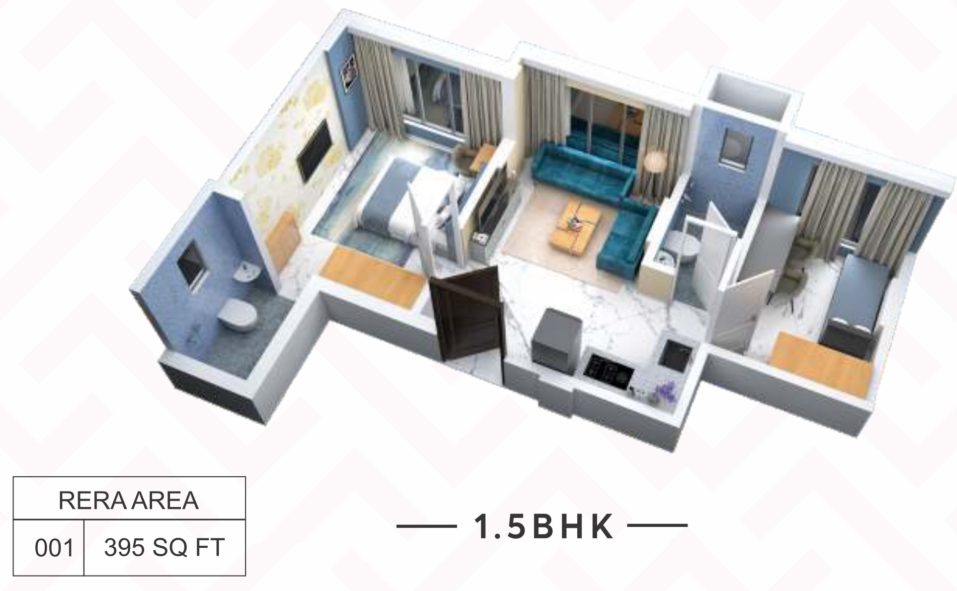 3DFloorPlan of Hetali Sagar