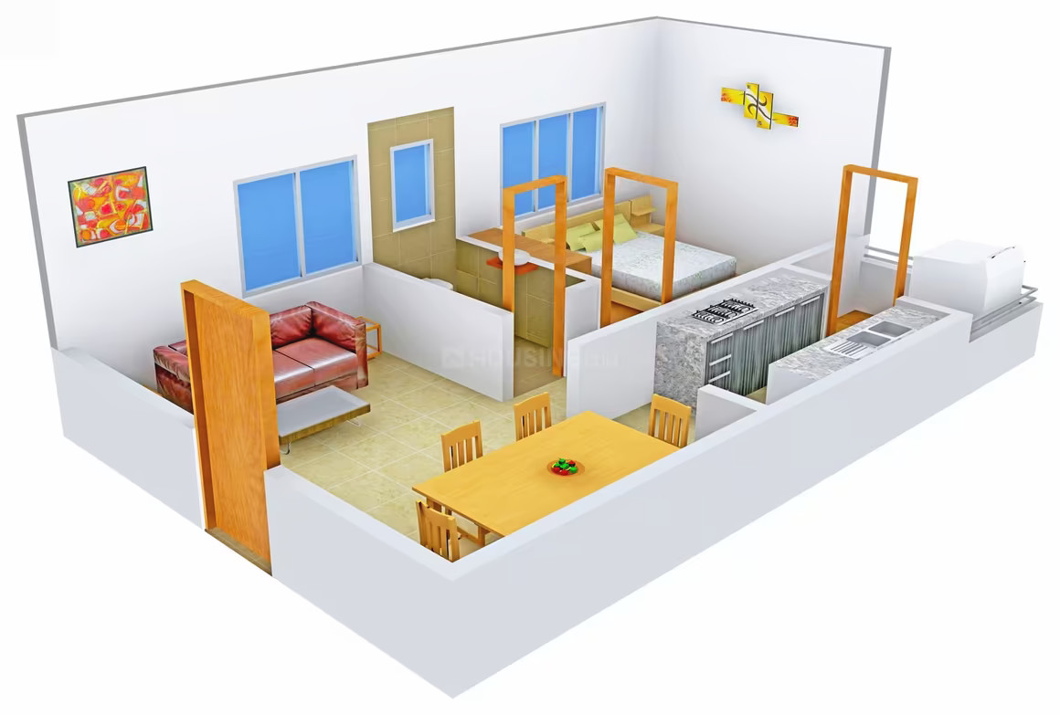 3DFloorPlan of Varun Divine Greens