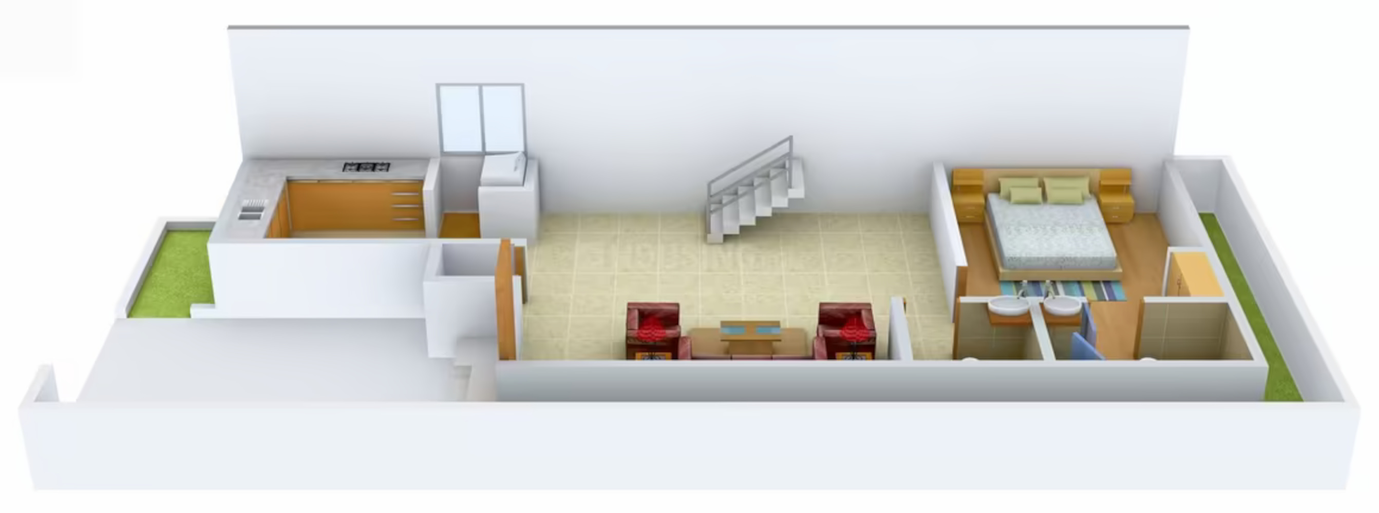 3DFloorPlan of Vivek Feel Good Homes