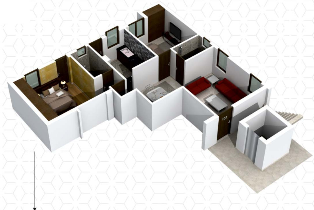 3DFloorPlan of Wixxa Ekantha