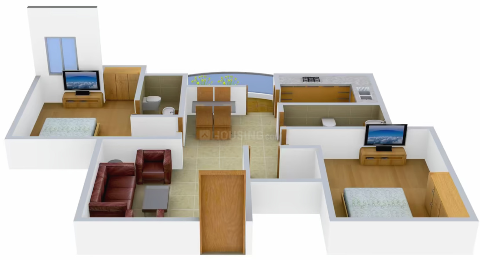 3DFloorPlan of Kanishka Vidyanand Maheswari Complex