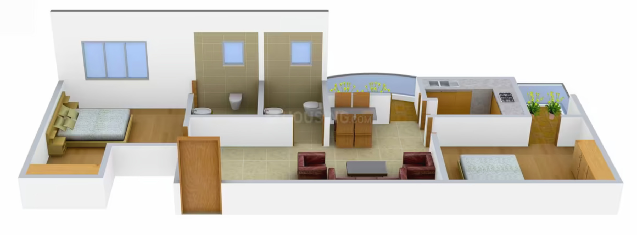 3DFloorPlan of Kanishka Vidyanand Maheswari Complex