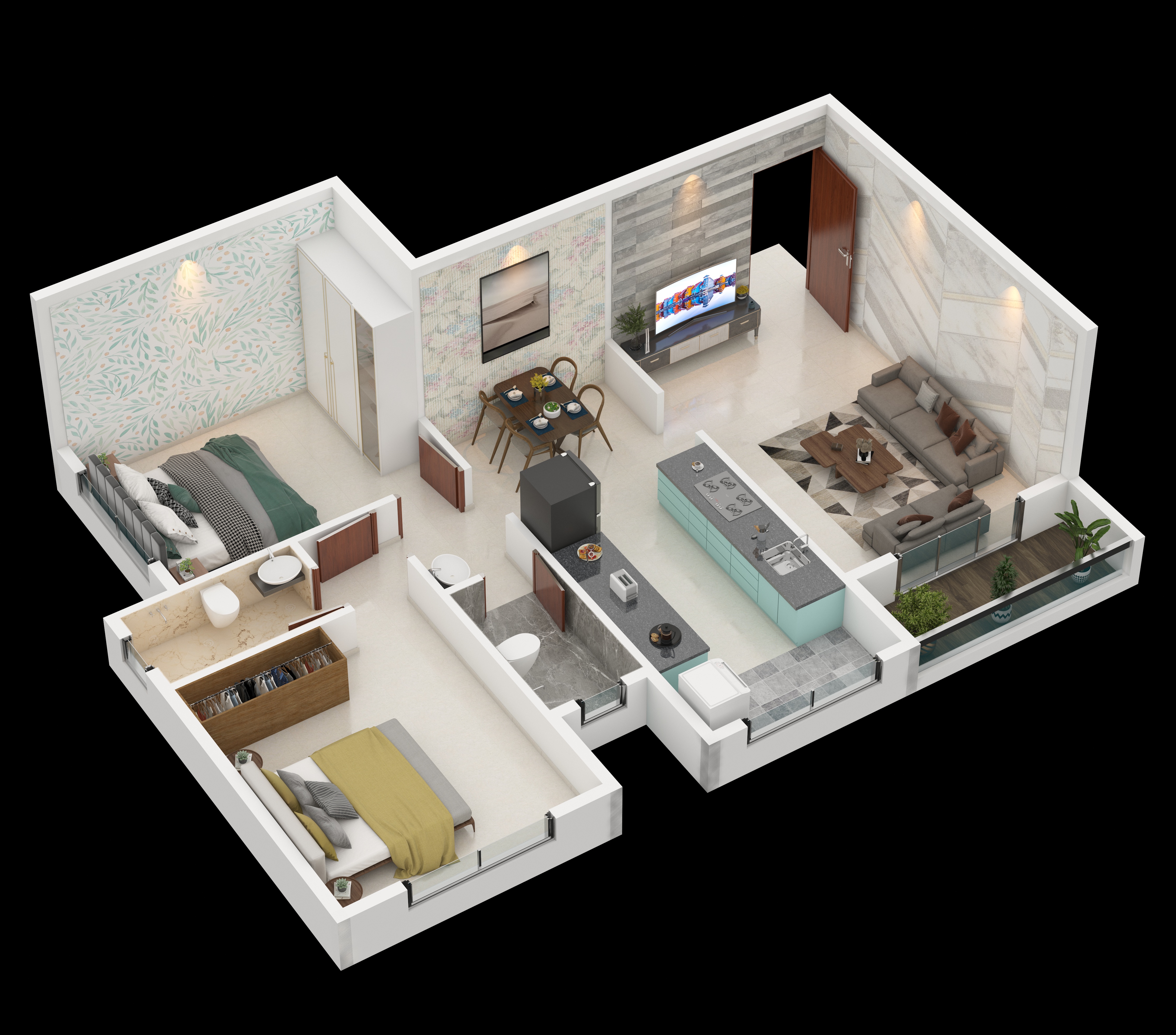 3DFloorPlan of Roongta Elegante