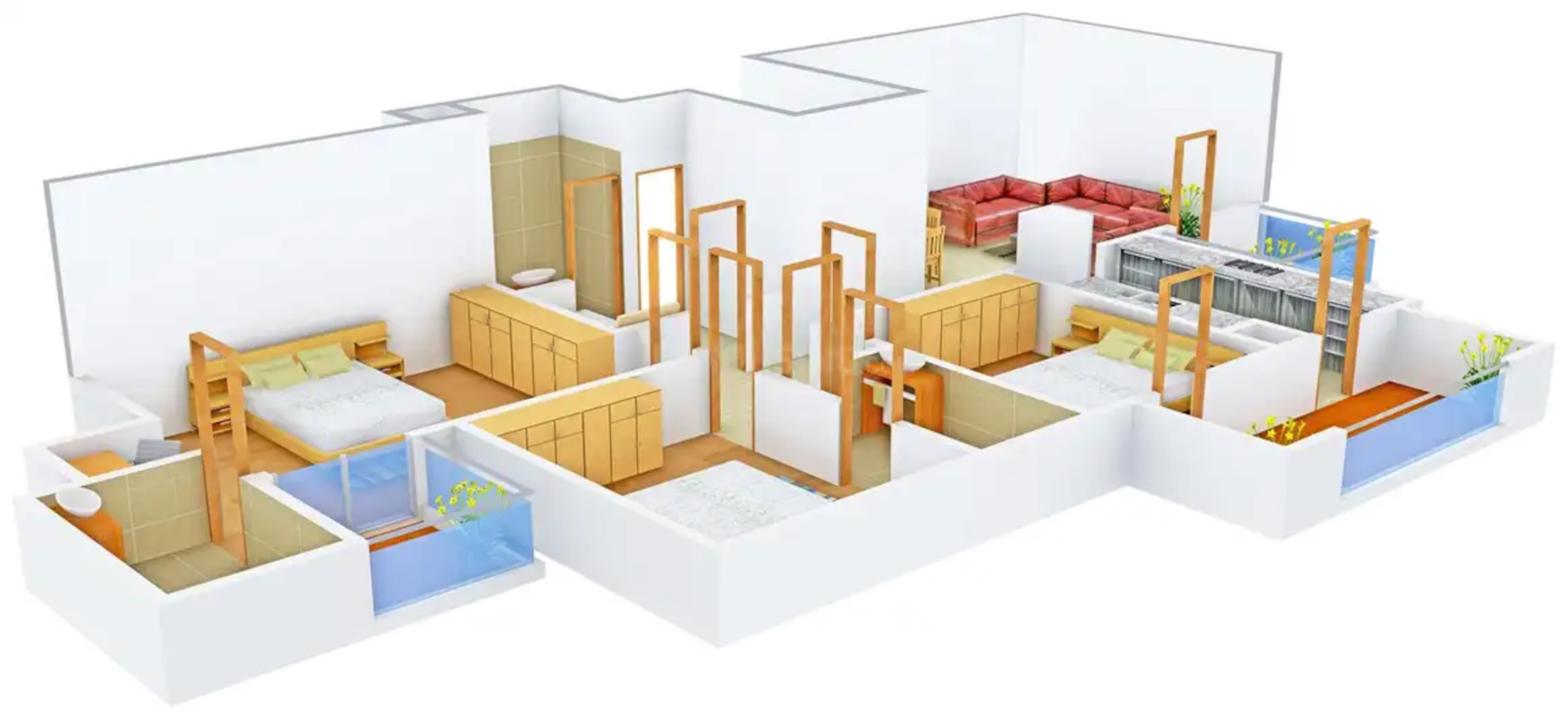 3DFloorPlan of Amgeco Palm Garden