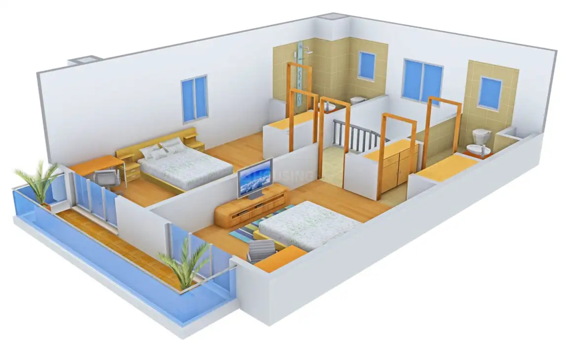 3DFloorPlan of DLF Samtara
